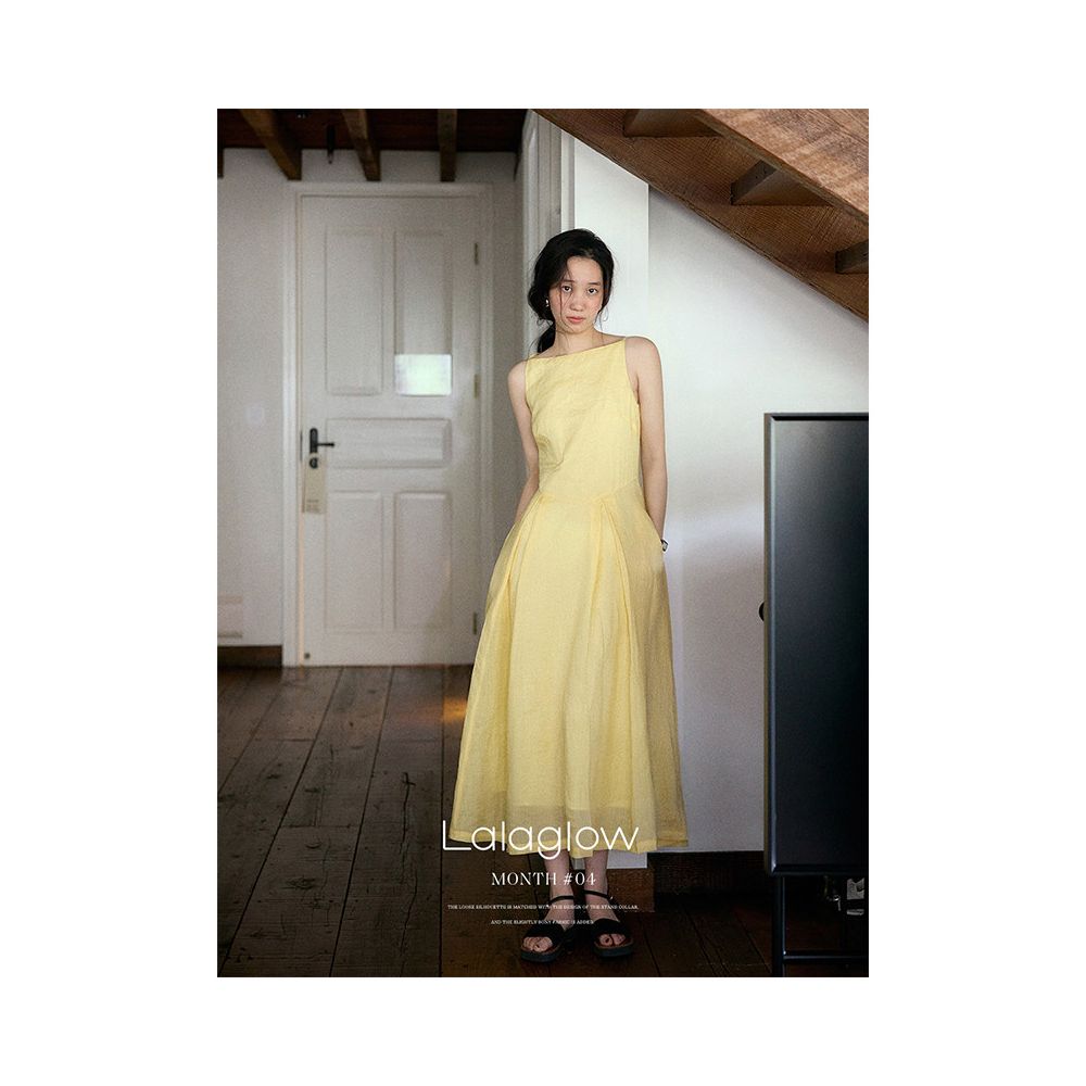 ASAYA6254 – Butter Linen Grace Dress 🍋✨