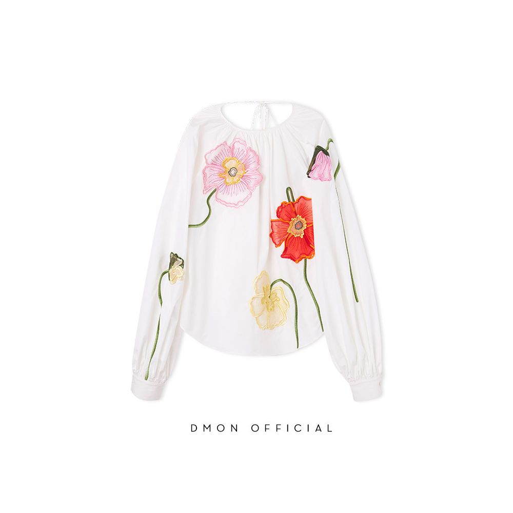 ASAYA6272 – Garden Muse Embroidered Blouse 🌸✨