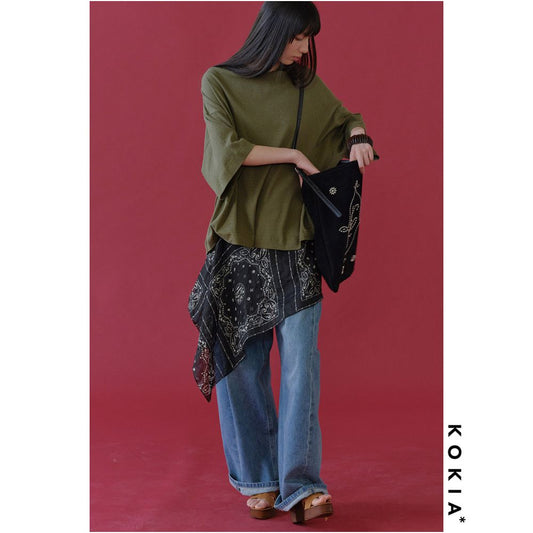 ASAYA6287 – Paisley Layer Wrap Skirt 🖤✨