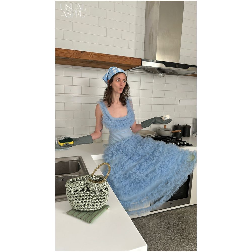 ASAYA6324 – Cloud Ruffle Tulle Dress ☁️🫧