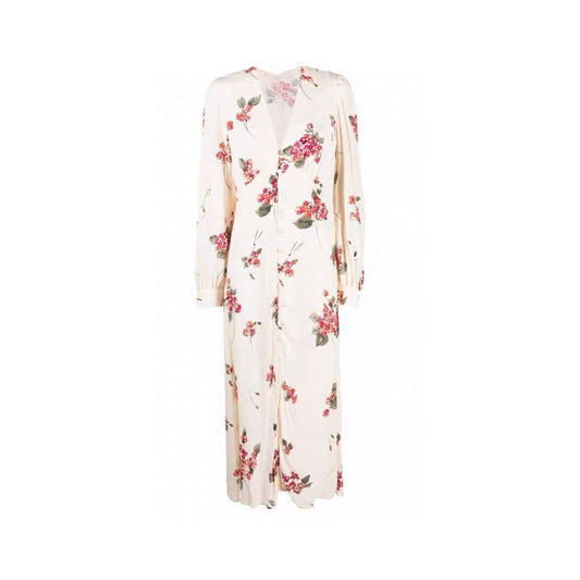ASAYA6340 – Vintage Blossom Midi Dress 🌸🤍