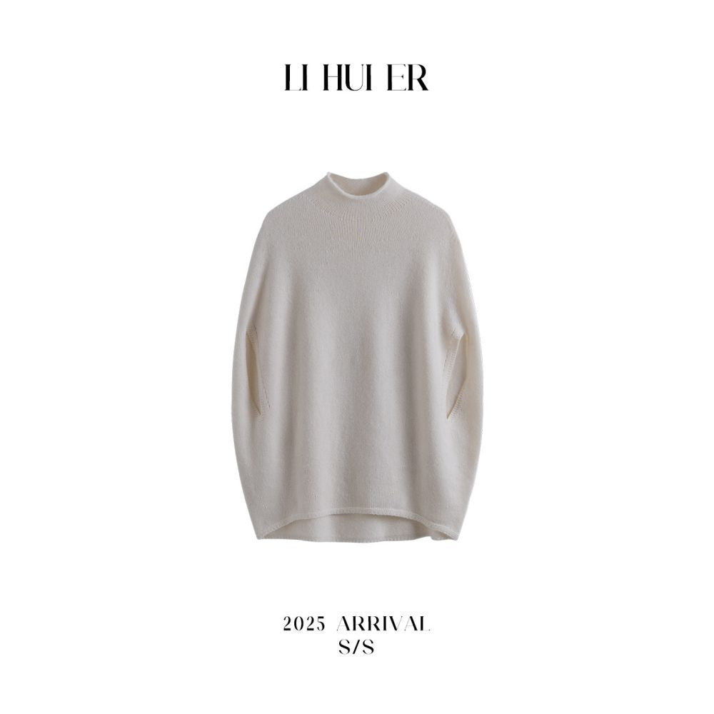 ASAYA6364 – Soft Aura Knit Poncho ✨🖤🤍