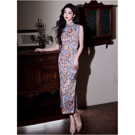 ASAYA6388 – Vintage Bloom Cheongsam Dress 🌺✨