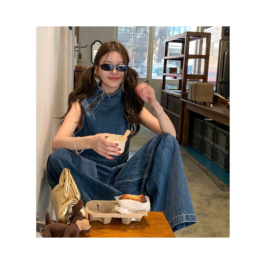 ASAYA6395 – Urban Denim Muse Set 🖤👖