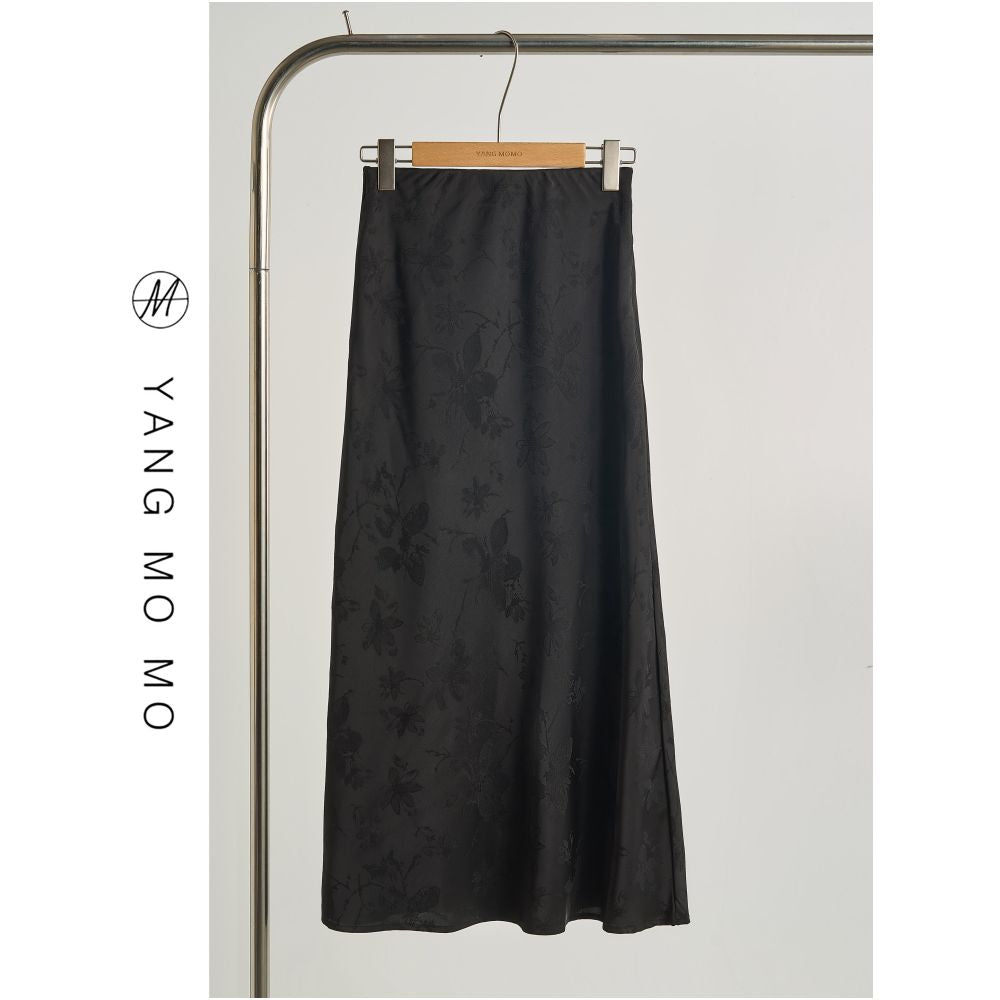 New Chinese style elegant and luxurious green jacquard stand collar diagonal placket short sleeve T shirt and skirt suit new summer style for women image 2