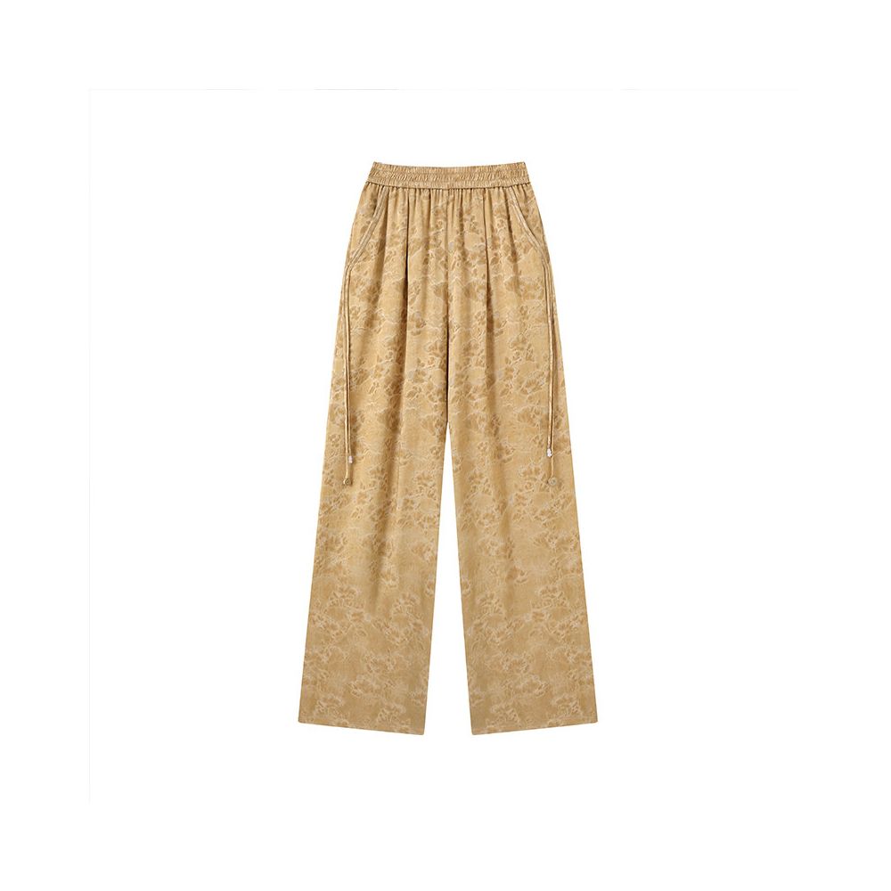 ASAYA6425 – Silk Jacquard Wide-Leg Pants 🌸✨