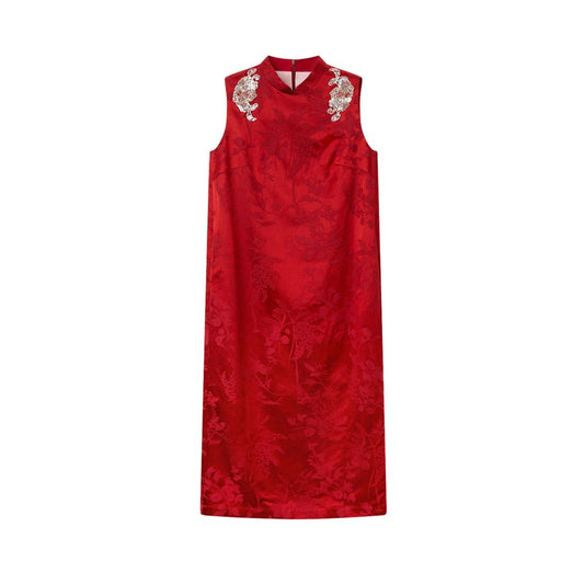 ASAYA6426 – Imperial Bloom Jacquard Dress ❤️✨