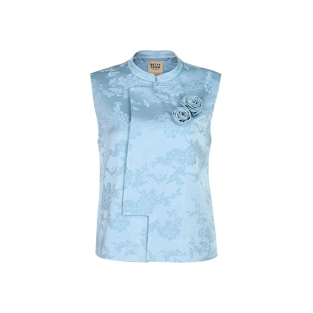 ASAYA6436 – Jade Blossom Mandarin Top 🌿✨