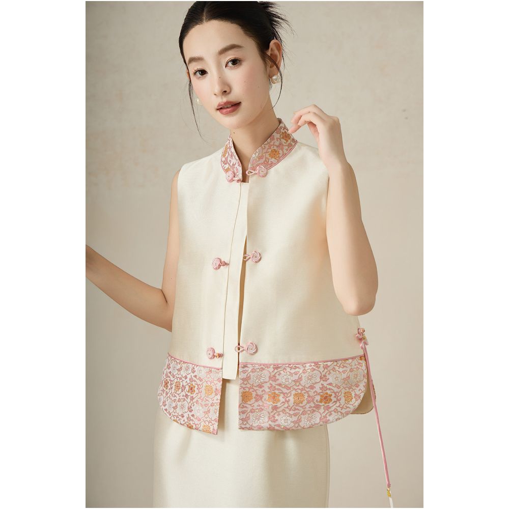 ASAYA6471 – Blossom Grace Cheongsam Set 🌸🤍
