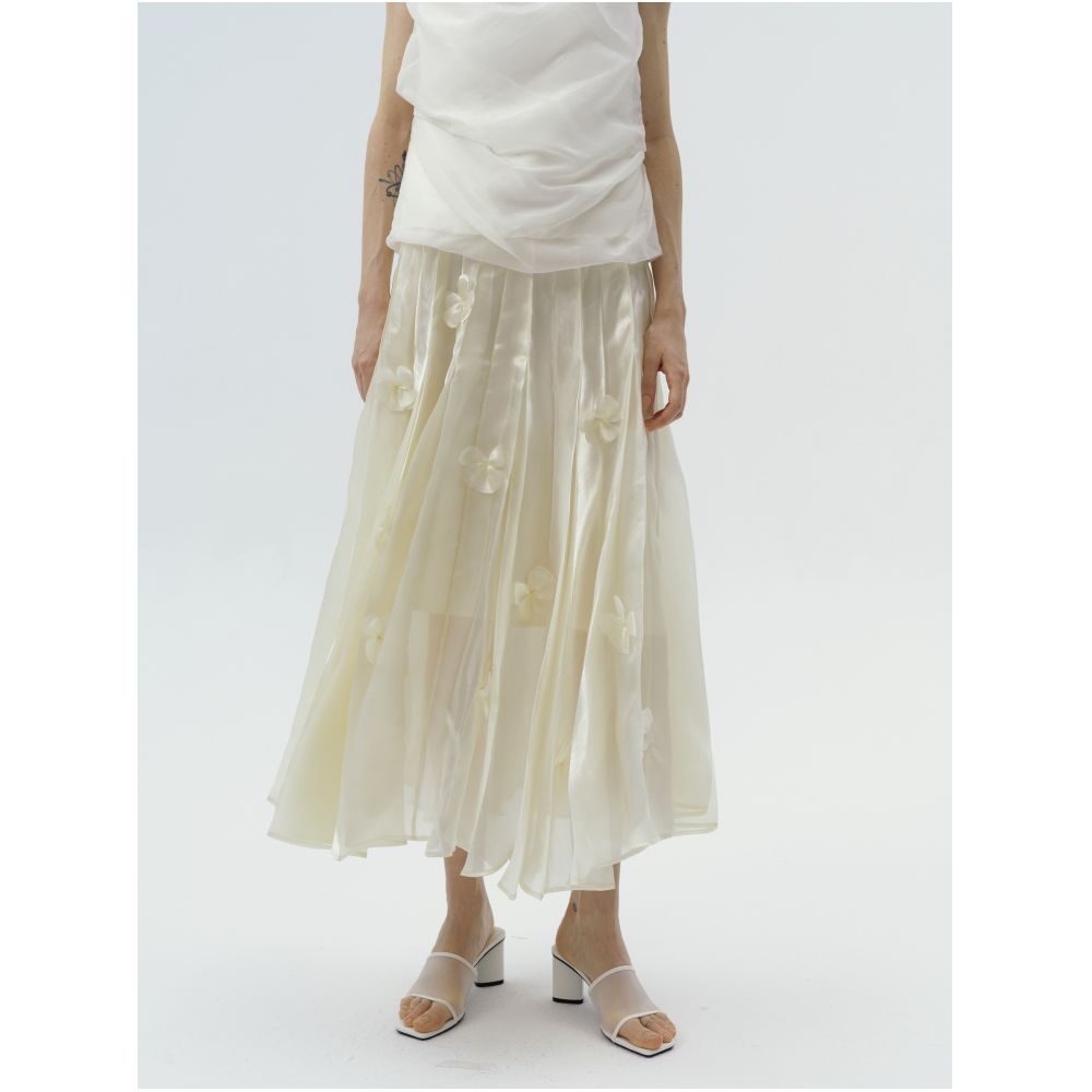 ASAYA6475 – Nefelibata Petal Organza Skirt 🌼✨