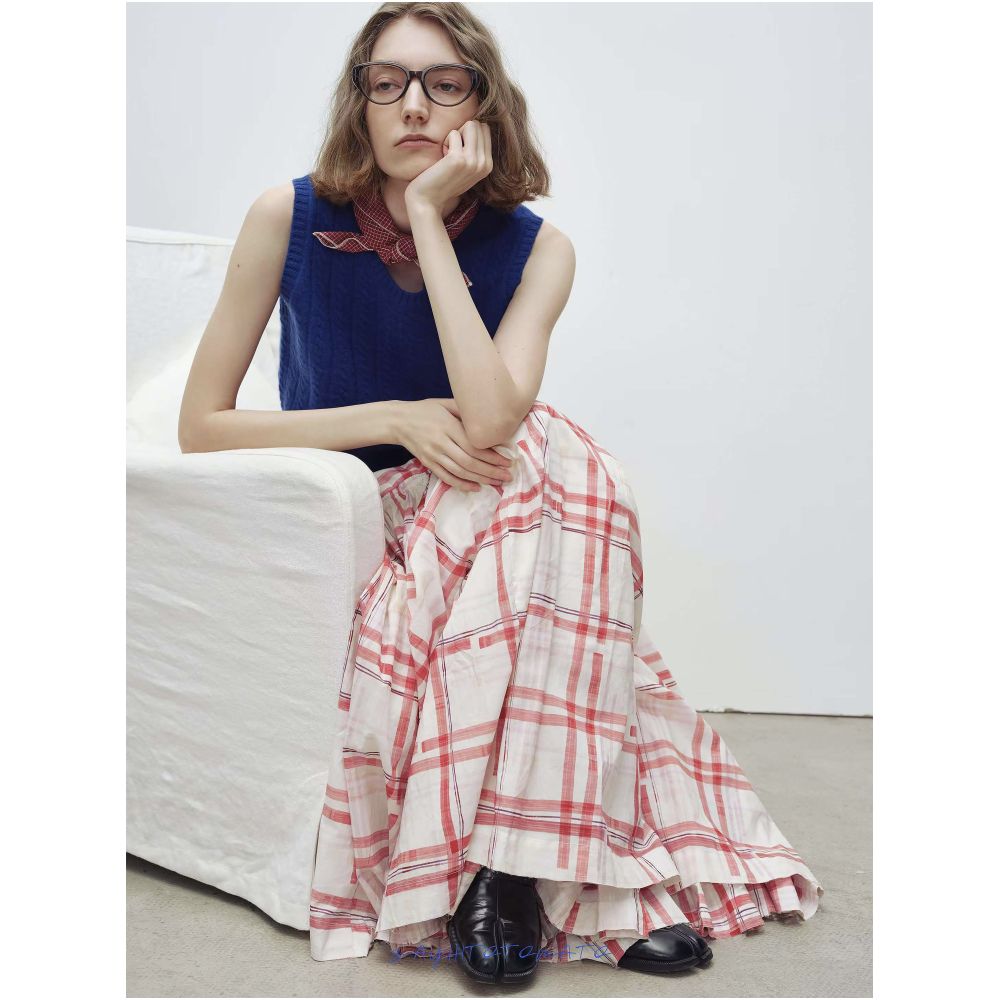 Sayhitotomato Original First Store Paris Holiday Full Skirt with Double Elastic Waist image 2