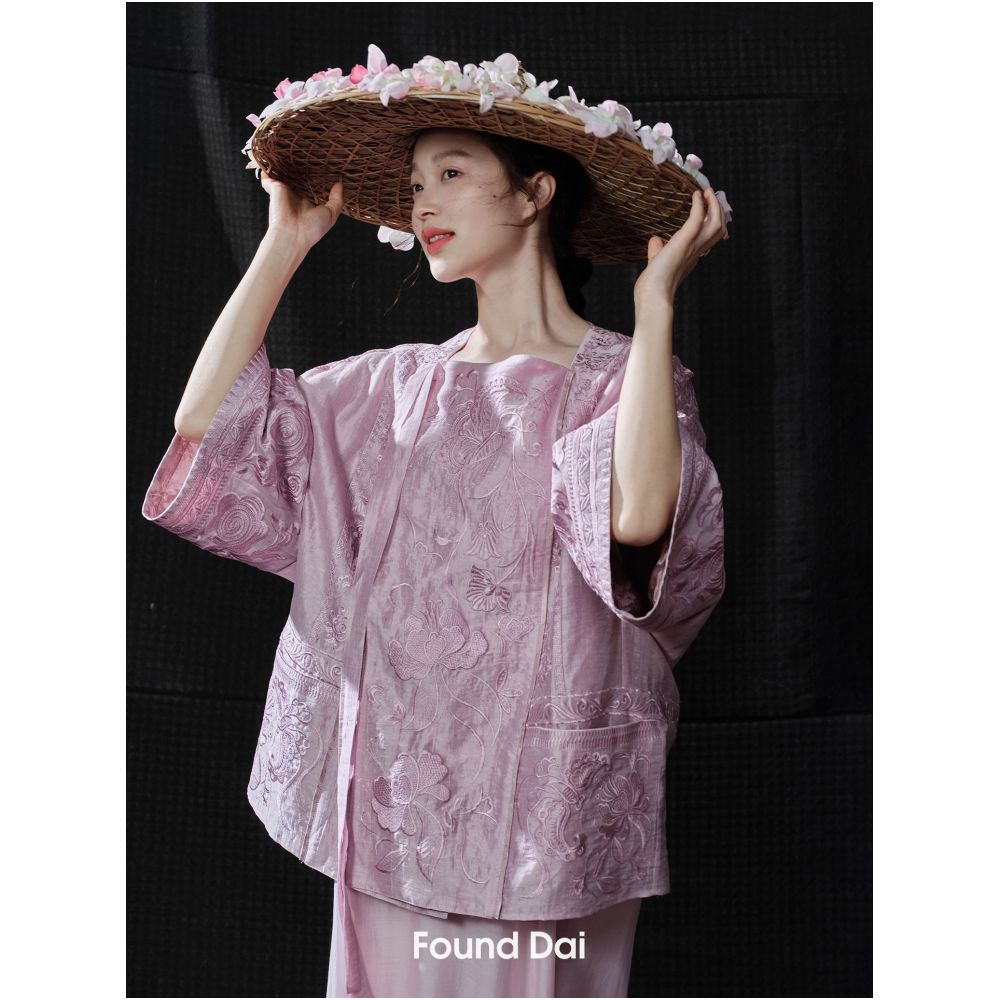 Miao Embroidery Style 10 Embroidery Pieces 700 000 Stitches New Chinese Style Outerwear image 1