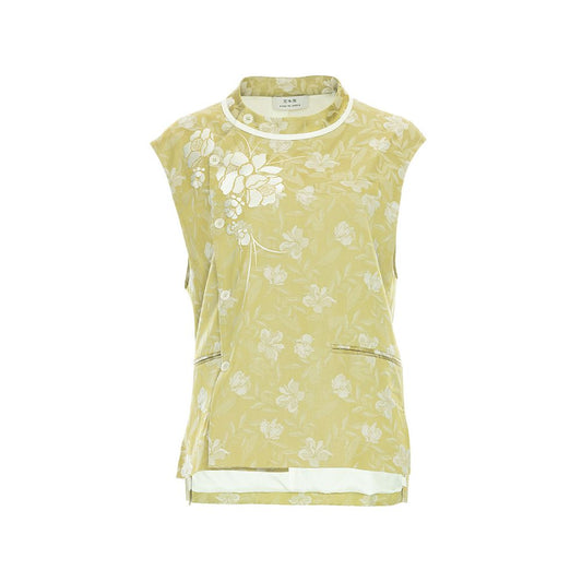 ASAYA6604 – Blossom Jacquard Vest Set 🌼🍃