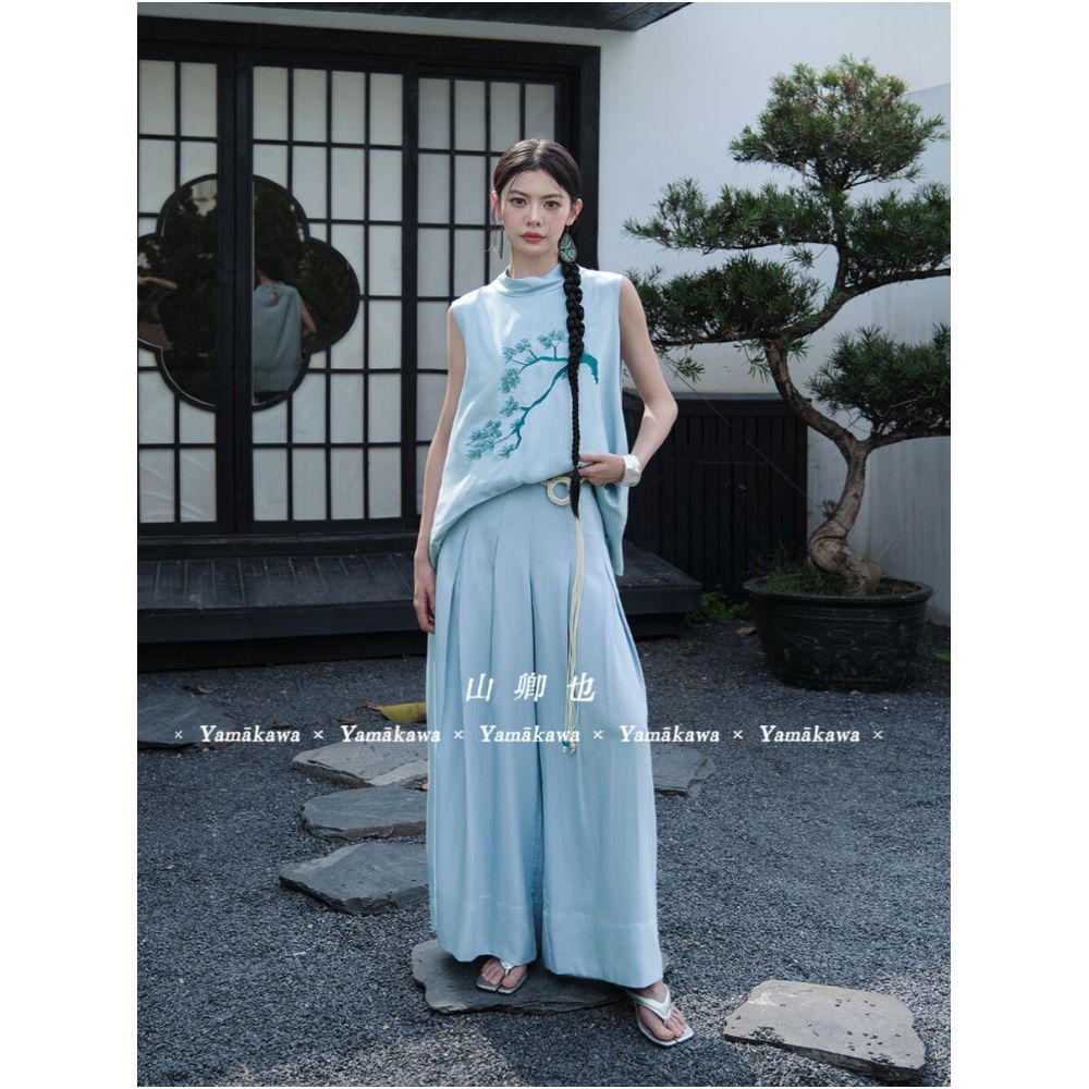 ASAYA6621 – Azure Whisper Silk Set 💙🌿