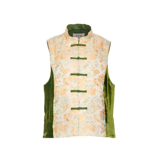 ASAYA6627 – Heritage Silk Vest 🌸🕊️