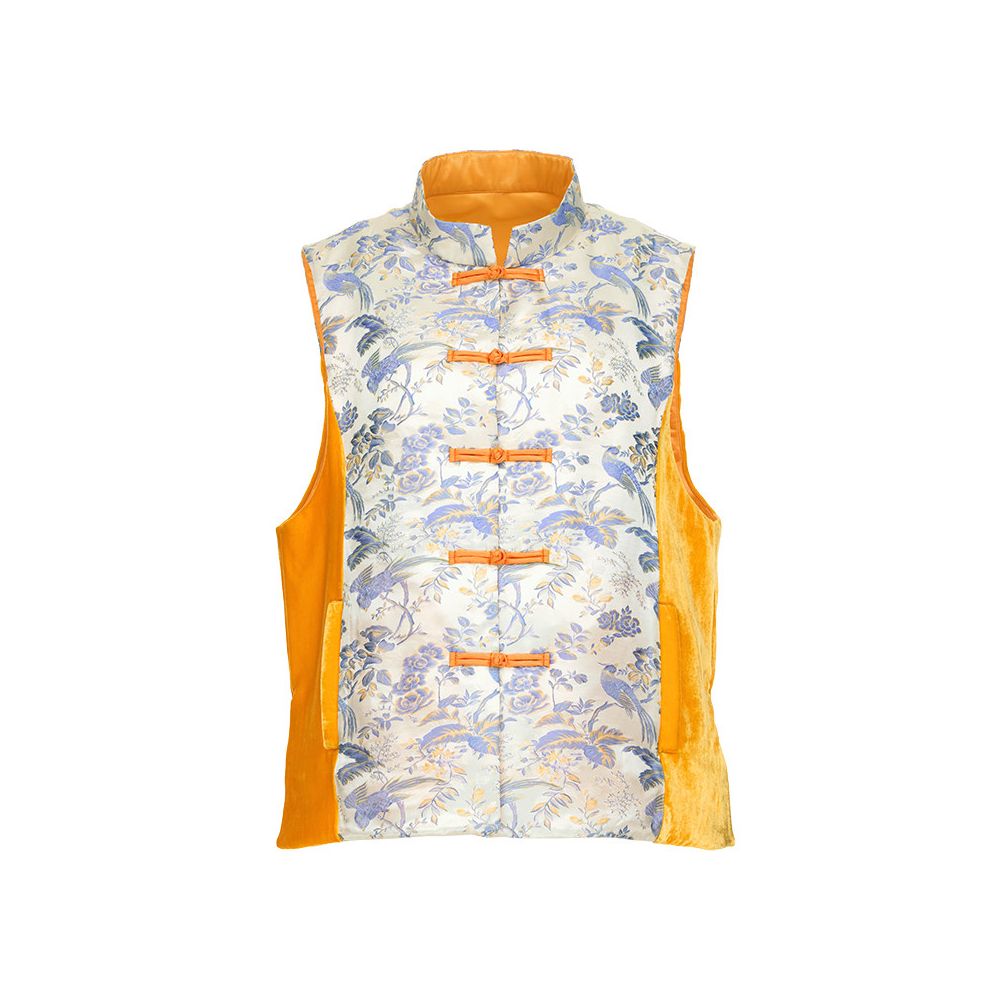 ASAYA6627 – Heritage Silk Vest 🌸🕊️