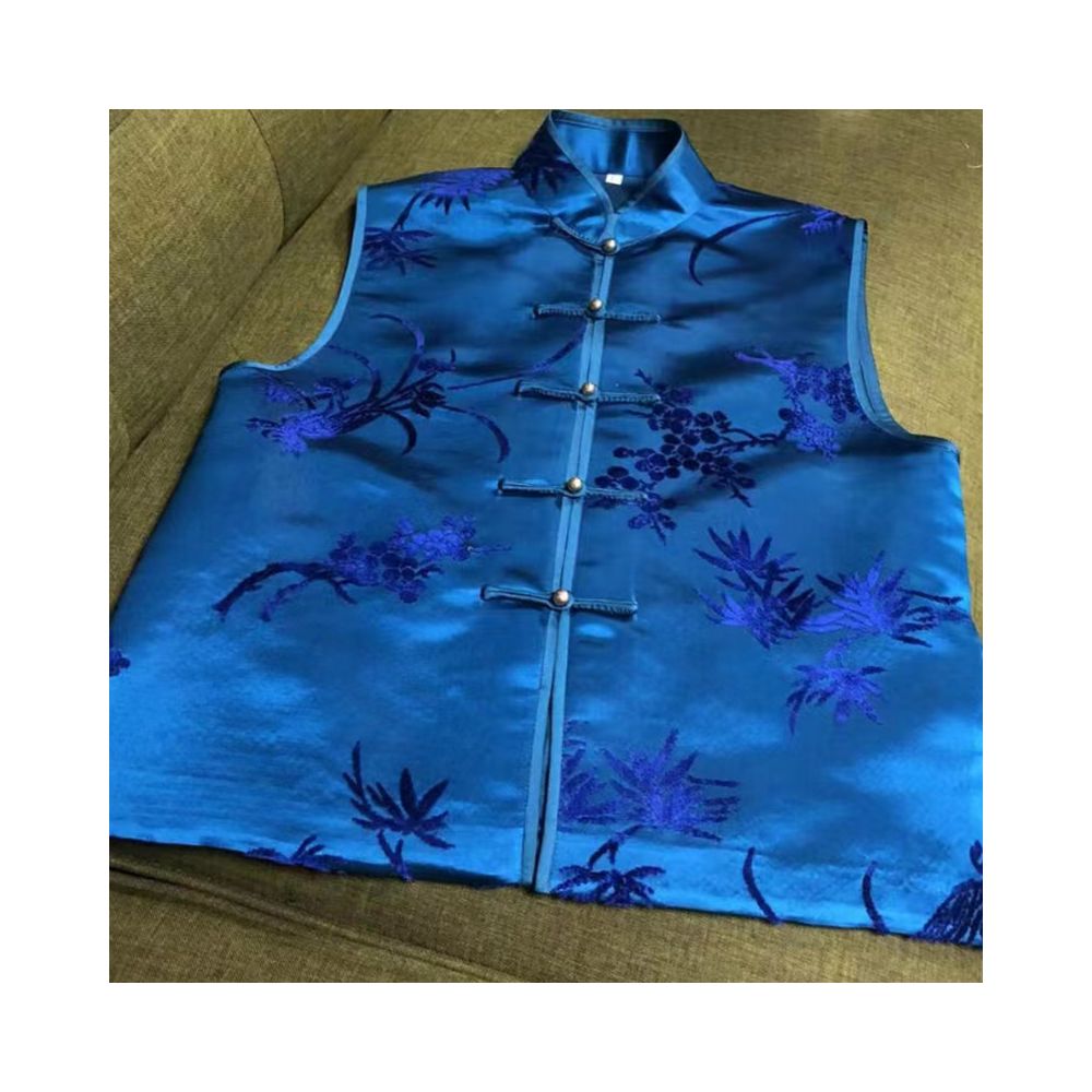 ASAYA6628 – Imperial Teal Silk Vest 💙🕊️