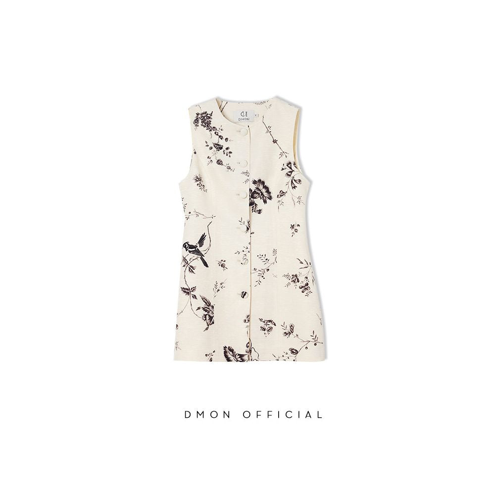 ASAYA6629 – Ivory Botanical Linen Set 🌿🤍