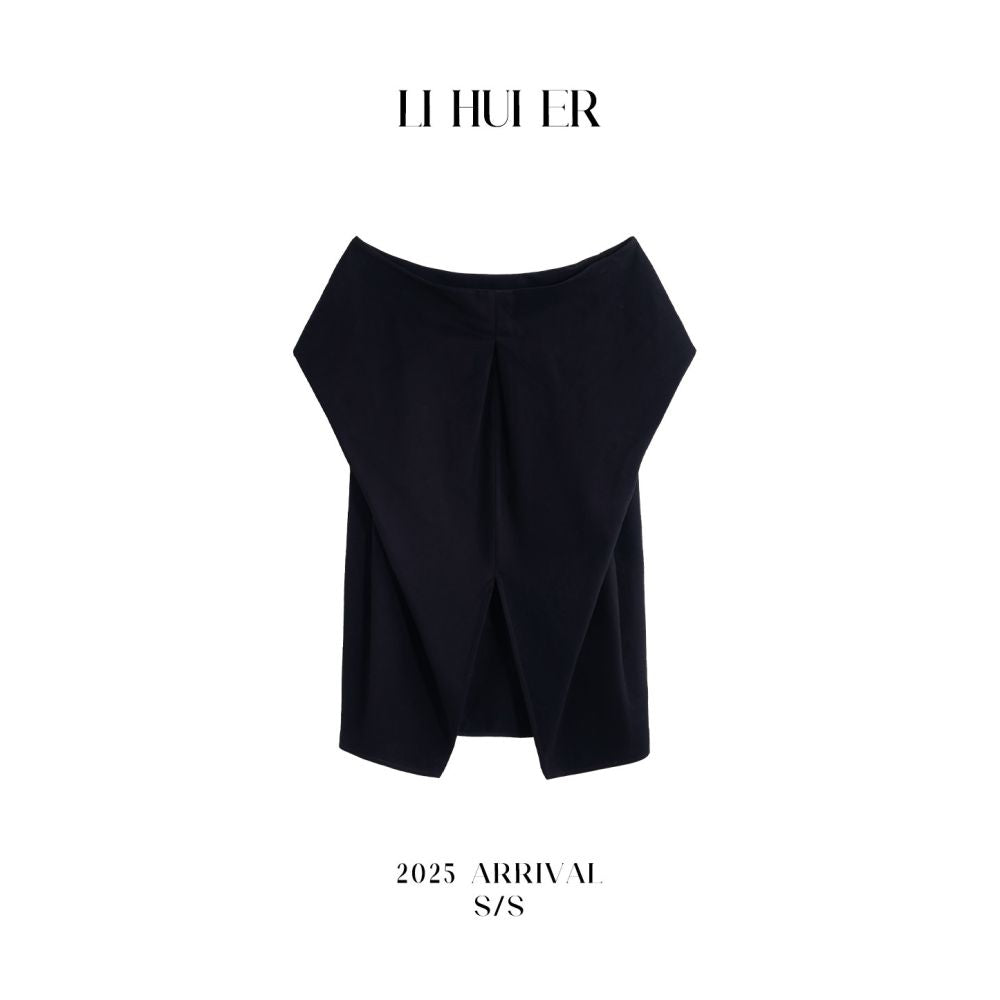 ASAYA6646 – Midnight Muse Off-Shoulder Top 🖤🌙
