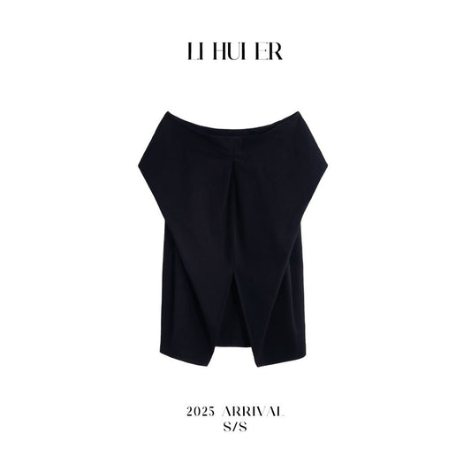 ASAYA6646 – Midnight Muse Off-Shoulder Top 🖤🌙