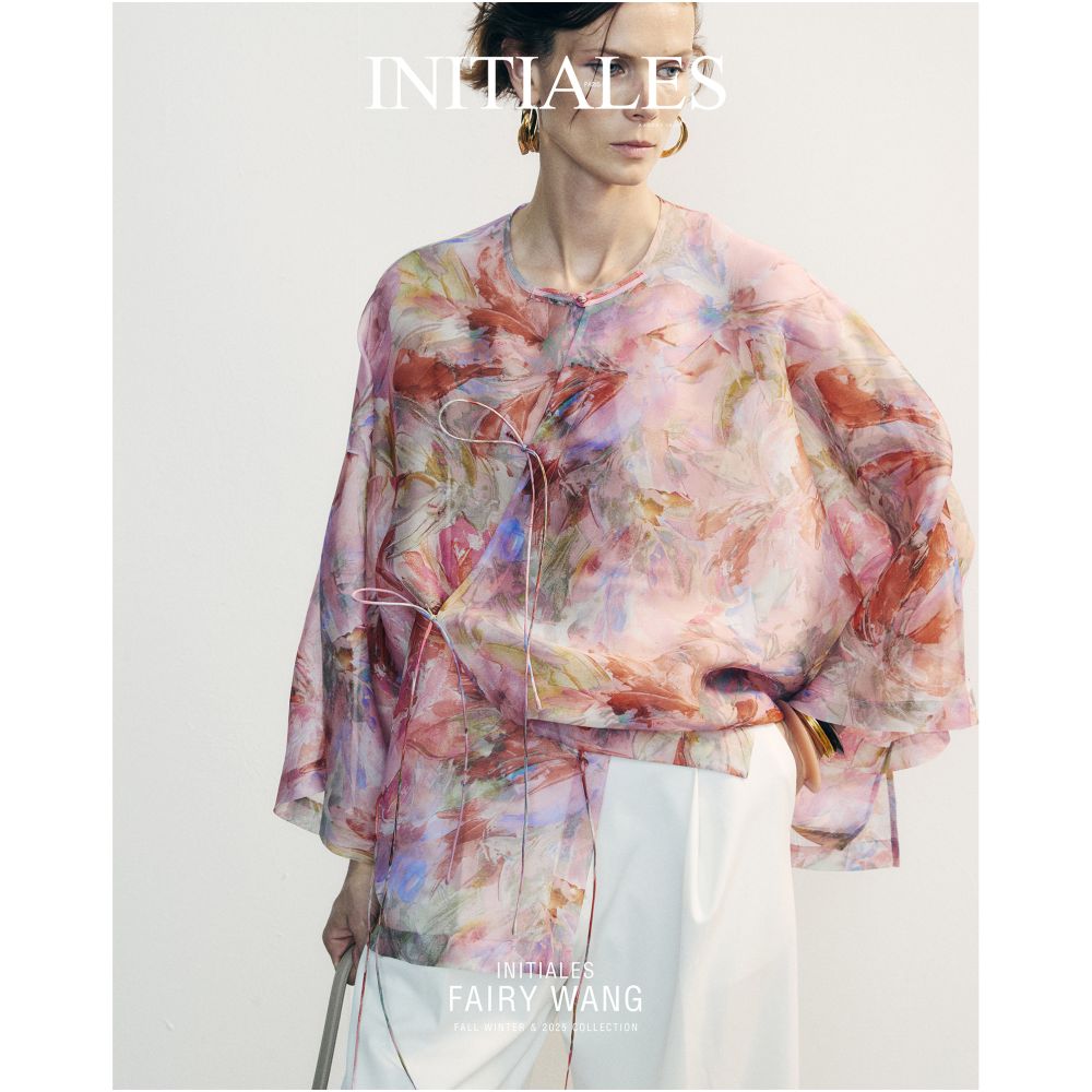FAIRY WANG s Italian Original Xuan 100 Mulberry Silk New Chinese Style Printed Top Dress image 4