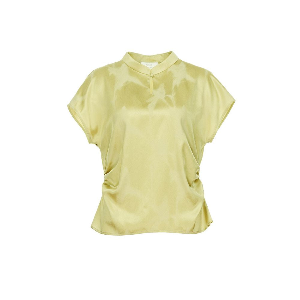 ASAYA6687 – Silk Whisper Mandarin Blouse 🌿🪻