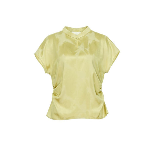 ASAYA6687 – Silk Whisper Mandarin Blouse 🌿🪻