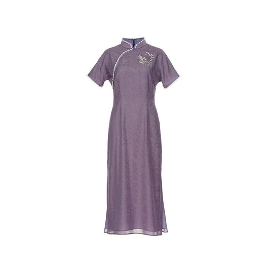 ASAYA6688 – Imperial Bloom Qipao Dress 💜✨