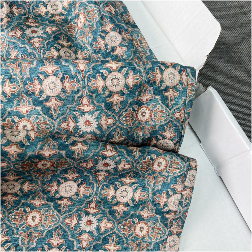 South Oil High Quality 2025 Summer New Linen New Chinese Style Printed Elastic Waist Nine point Casual Straight Leg Pants for Women image 4