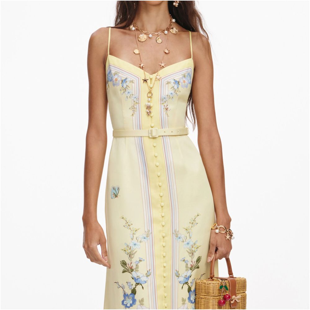 SP Home Shenzhen Nanyou High end Women s Wear 2026 Spring French Holiday Style Printed Medium to Long Strap Dress for Women image 2