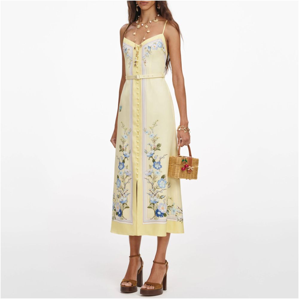 SP Home Shenzhen Nanyou High end Women s Wear 2026 Spring French Holiday Style Printed Medium to Long Strap Dress for Women image 3