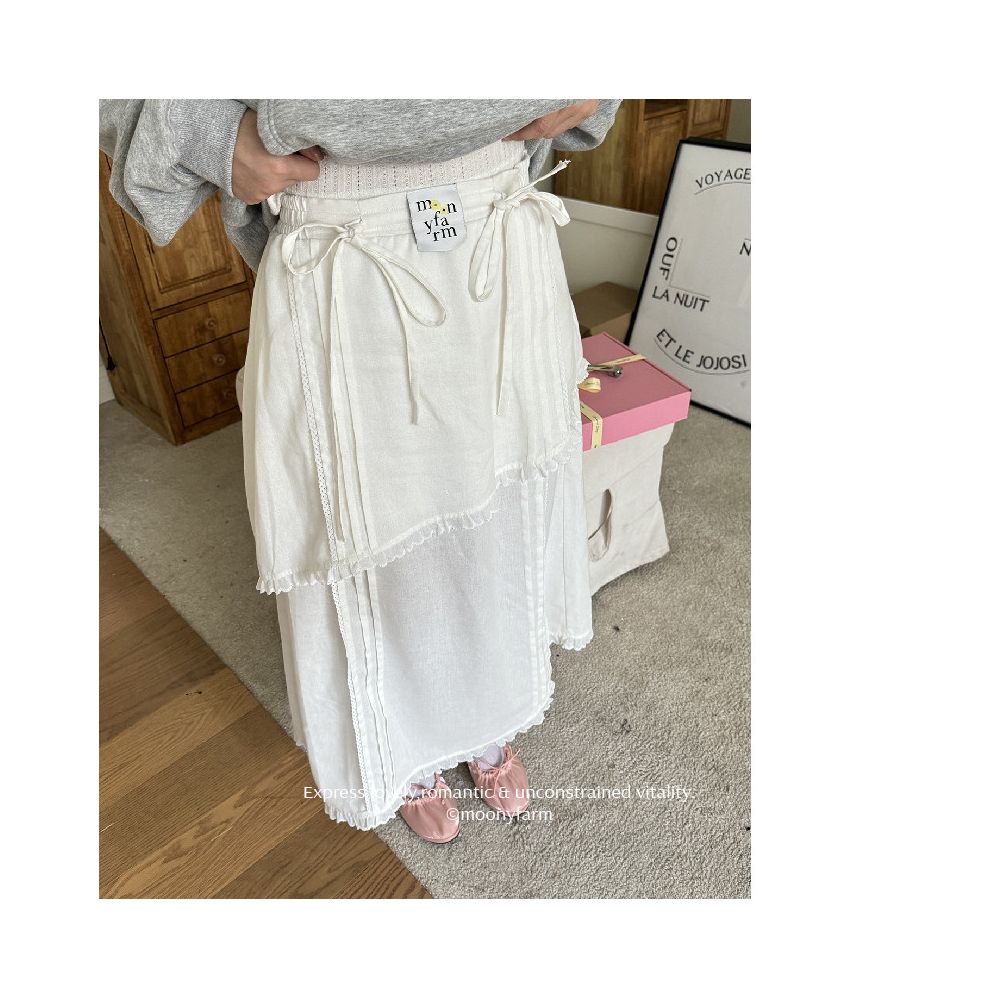 ASAYA6670 – Cottage Whisper Layered Skirt 🤍🩰