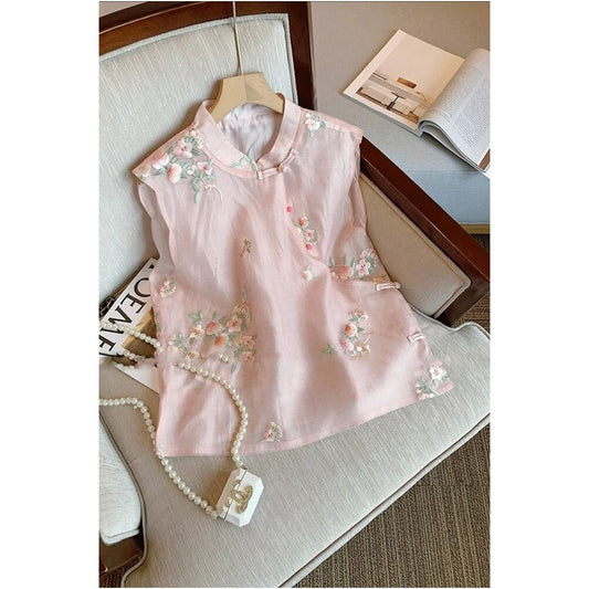 ASAYA6700 – Blossom Whisper Embroidered Top 🌸🍑