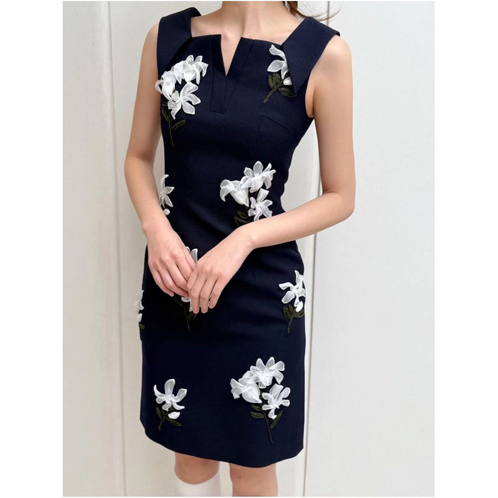 ASAYA6706 – Fleur Étoile Embroidered Dress 🌼✨