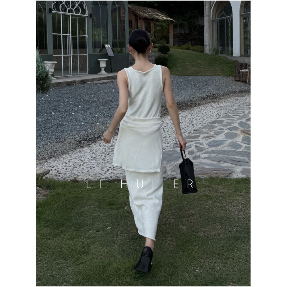 LiHuiEr Alaska Gulf Minimalist Sleeveless Dress for Women Knitted Vest Dress image 4