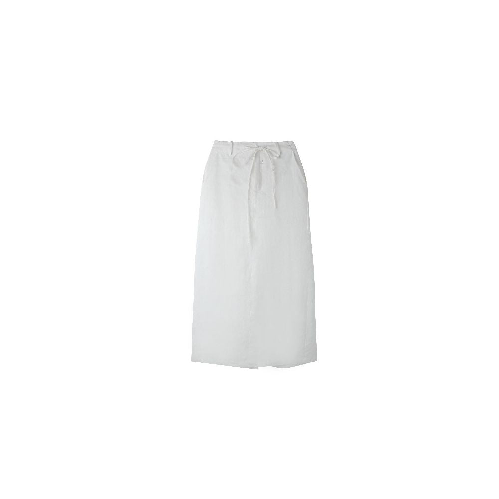 ASAYA6756 – Ivory Muse Linen Skirt 🤍🕊️
