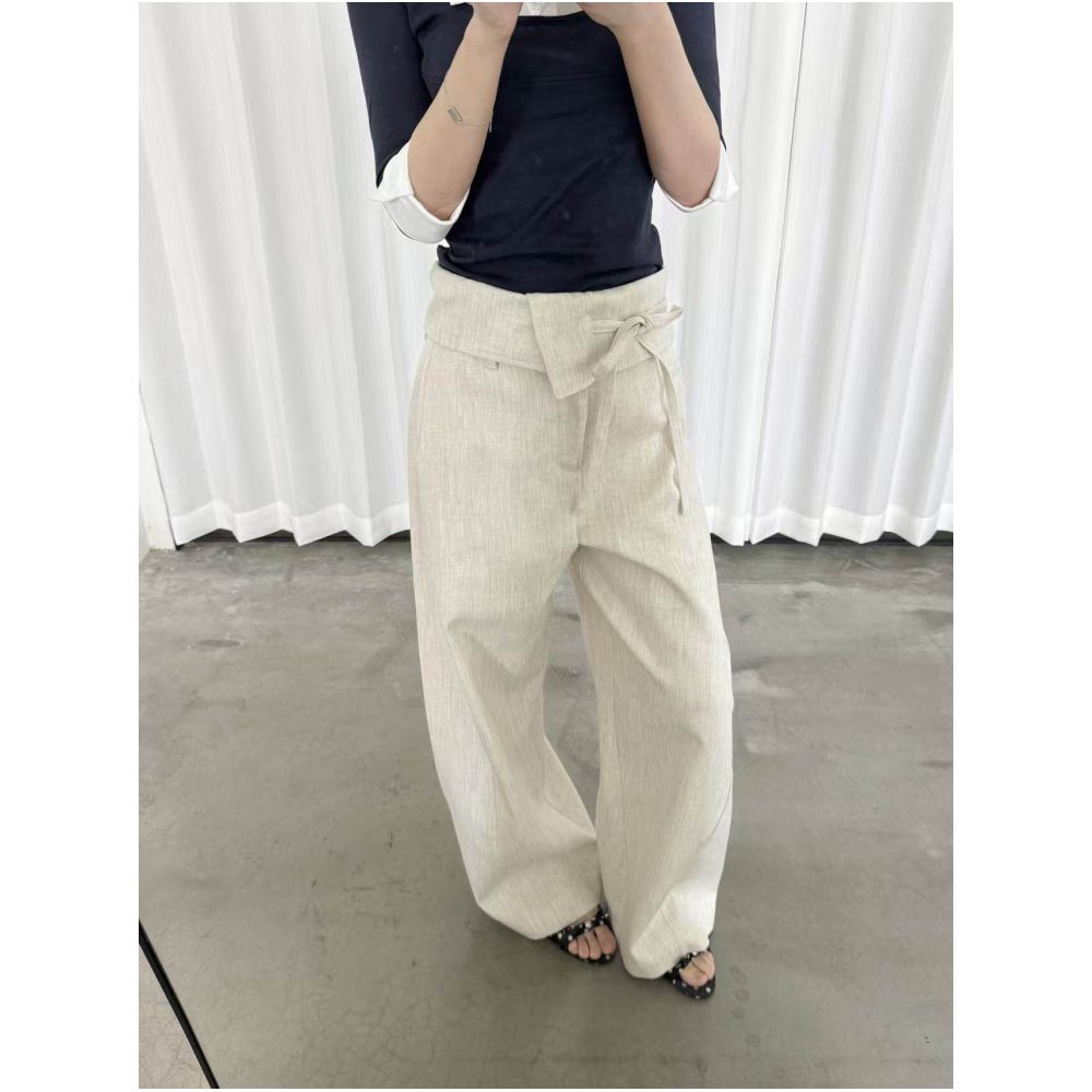 ASAYA6767 – Urban Muse Wrap-Waist Pants 🖤🤍