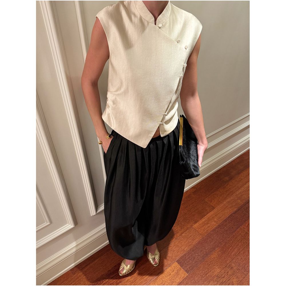Eenkcos New Chinese Style High Waisted Lantern Pants for Women Harem Pants Loose Casual Pants High End Slimming Long Pants image 3