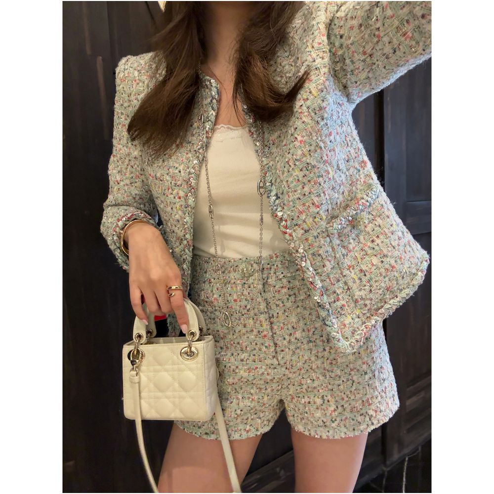 ASAYA6845 – Riviera Tweed Jacket ✨🩵
