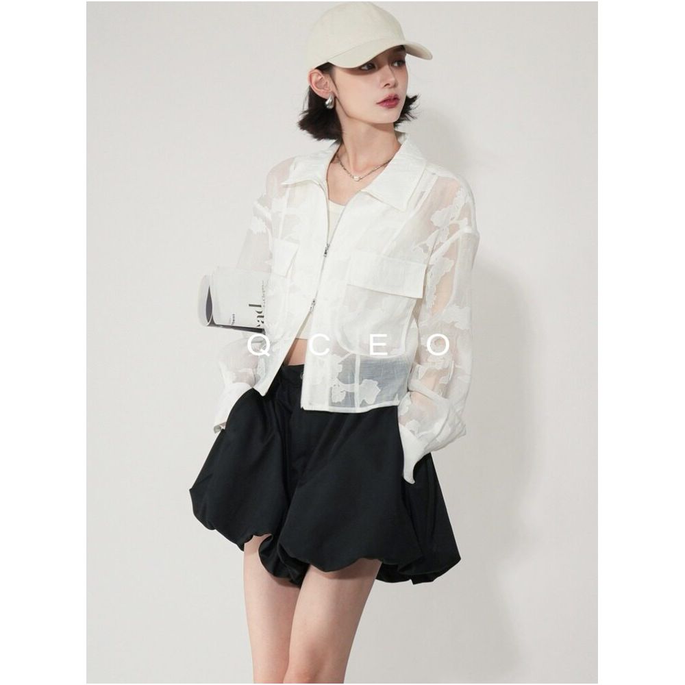 QCEO s Slimming Miracle Pants Airy Pleated Lantern Pants Casual Shorts High Waisted Pleated Tulip A Line Pants for Women s Summer image 3