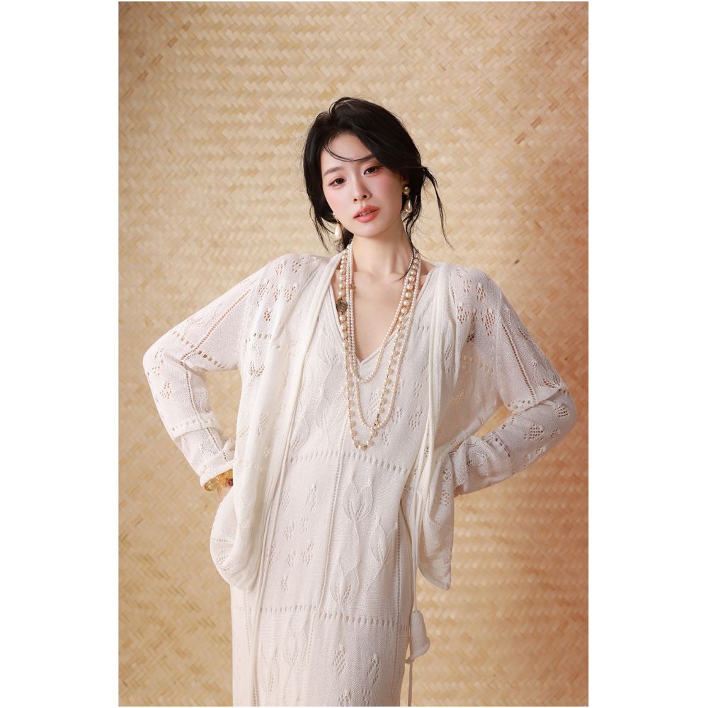 dangdang somes Santorini Tencel Resort Sundress Cardigan image 3
