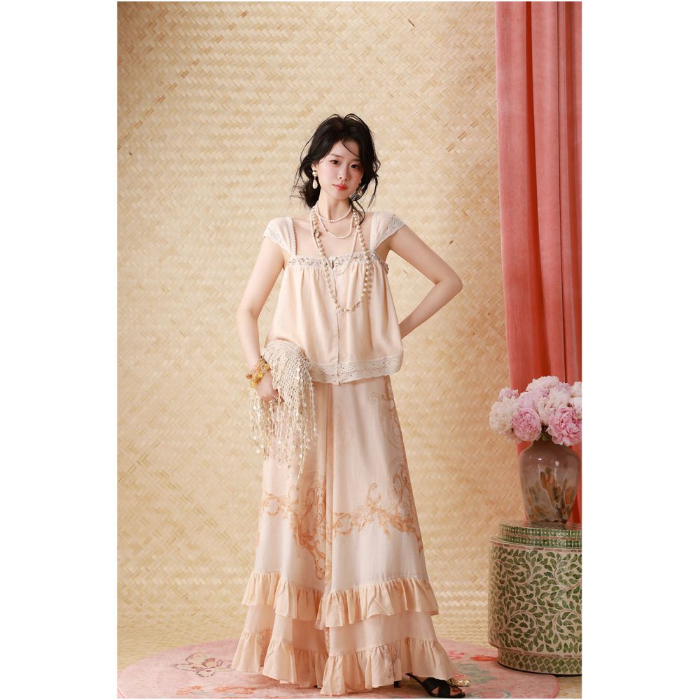 Dangdang Somes Sicilian Adventure Tencel Ramie Camisole Skirt image 1