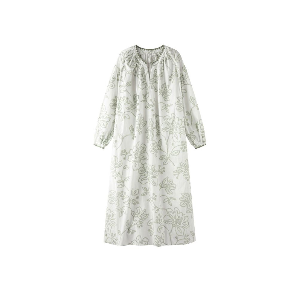 ASAYA6920 – Meadow Whisper Cotton Dress 🌿🤍🍃