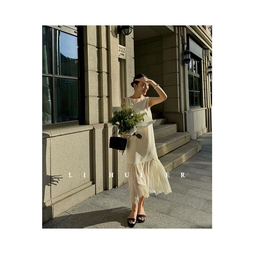 ASAYA6930 – Ivory Grace Flow Maxi Dress 🤍🌿✨