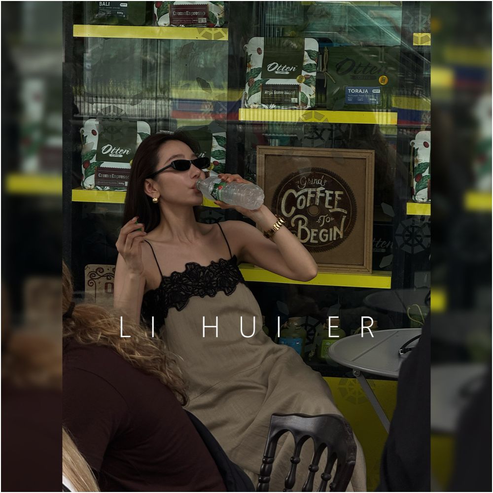 LiHuiEr Zhici French style sleeveless linen dress for women spring style elegant and sophisticated slip dress image 1