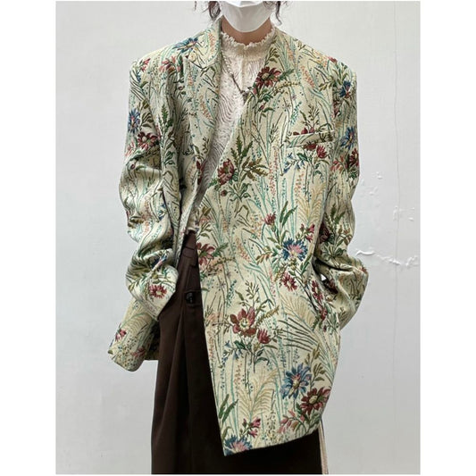 ASAYA6955 – Botanical Tapestry Blazer 🌿🌸