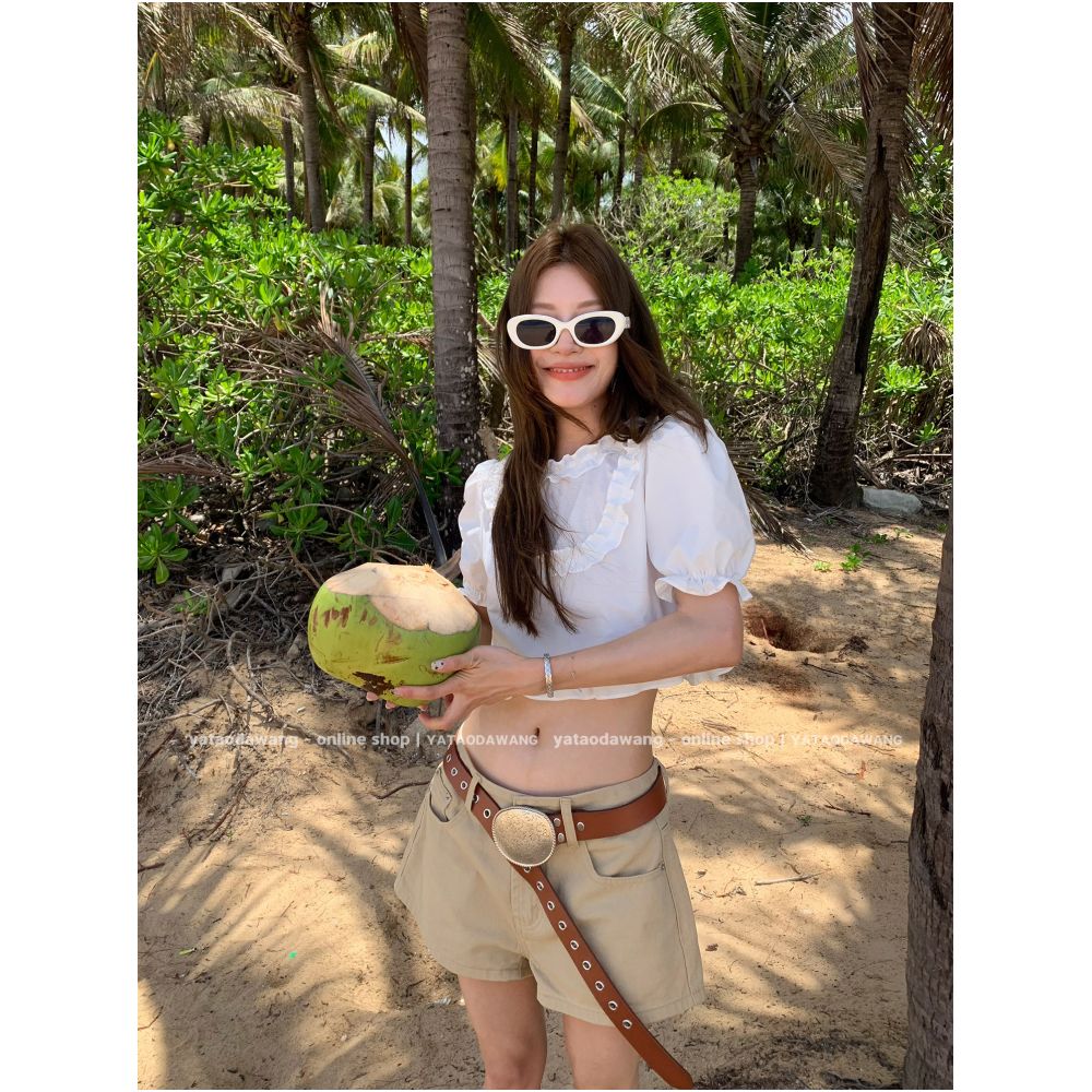 Big Dog with Braces Blues Summer Women s Clothing 2026 New Summer Pants Thin Women s Casual Shorts image 0