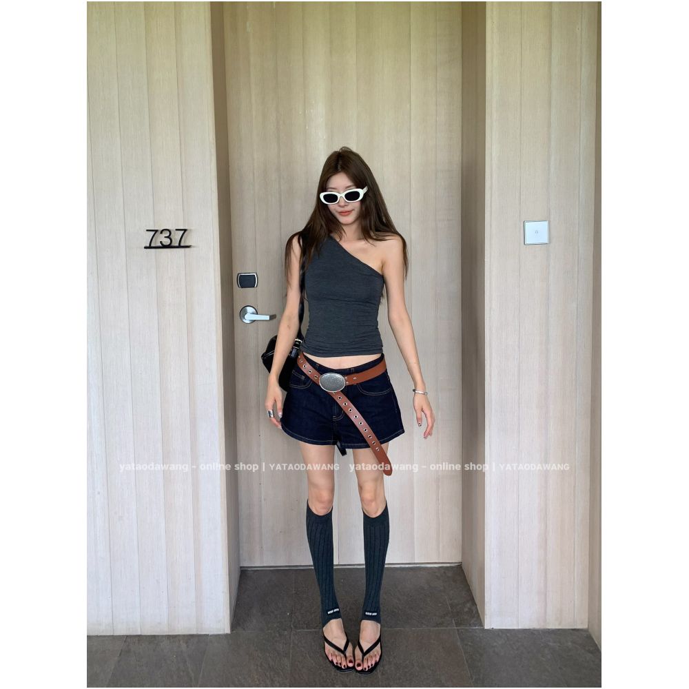 Big Dog with Braces Blues Summer Women s Clothing 2026 New Summer Pants Thin Women s Casual Shorts image 4
