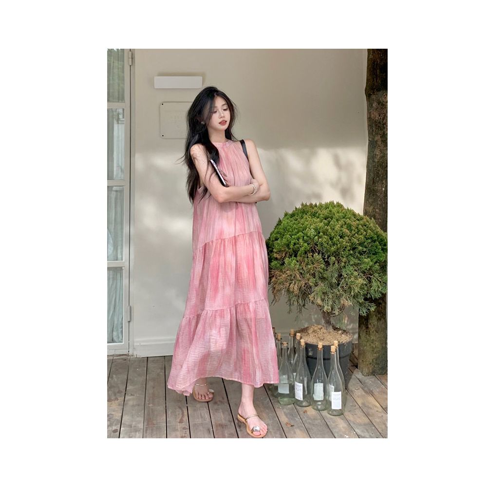ASAYA6975 – Rosé Breeze Tiered Maxi Dress 🌸🍃💕