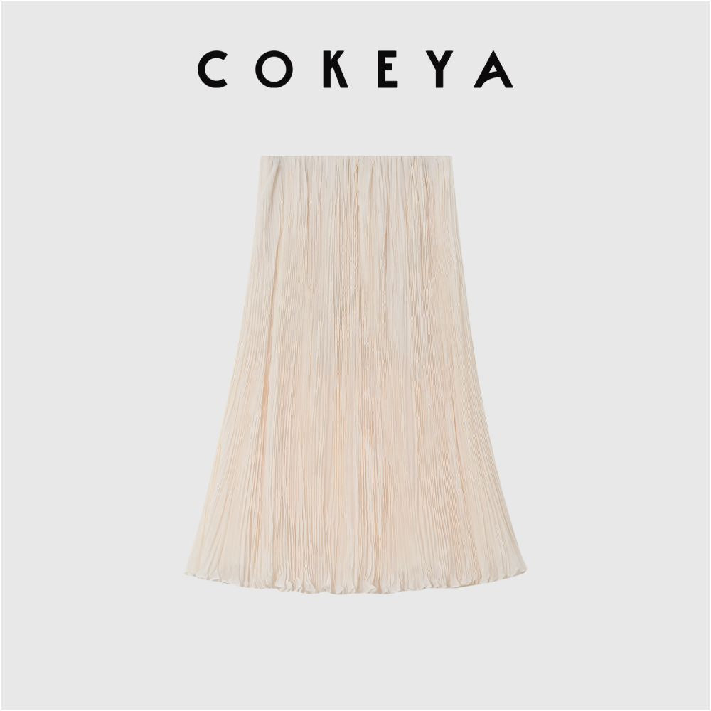 ASAYA6988 – Whisper Pleated Midi Skirt 🌿🕊️